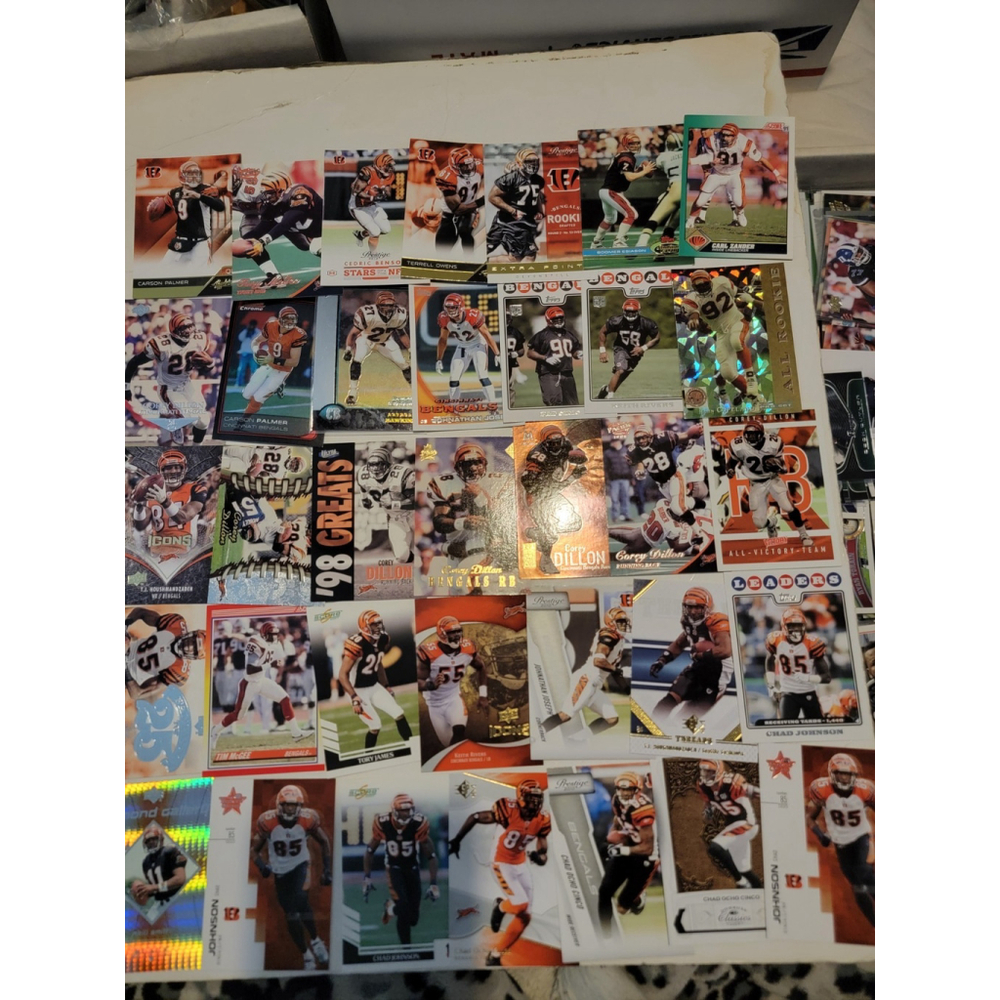 410+ Large Lot NFL Trading Cards Vintage Modern Inserts Rcs Cincinnati Bengals